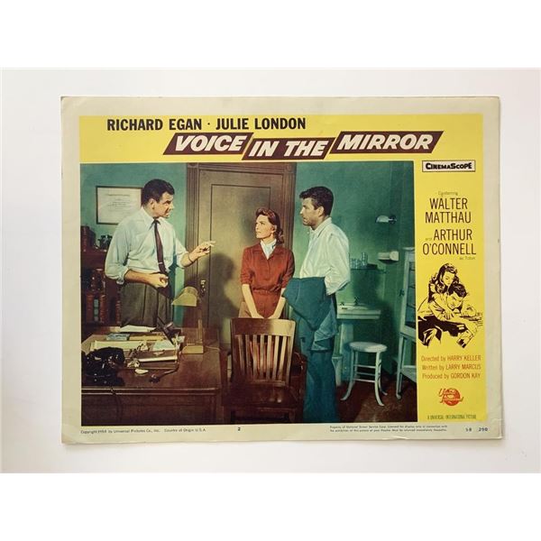 Voice in the Mirror original 1958 vintage lobby card