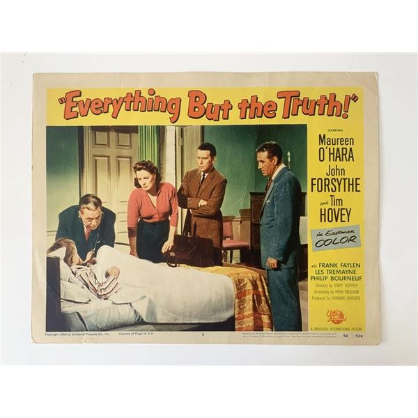 Everything but the Truth  original 1956 vintage lobby card