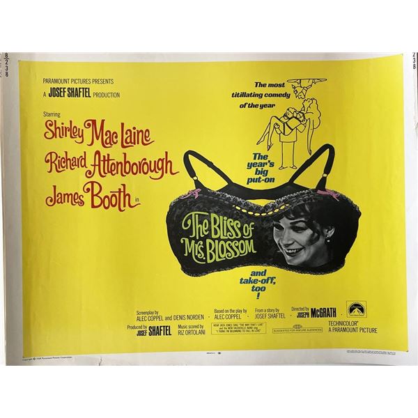 The Bliss of Mrs. Blossom 1968 vintage movie poster