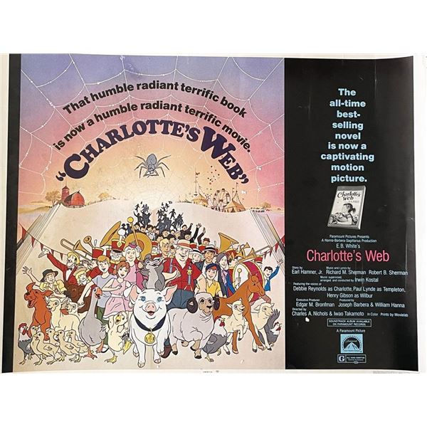 Charlotte's Web 1973 vintage movie poster