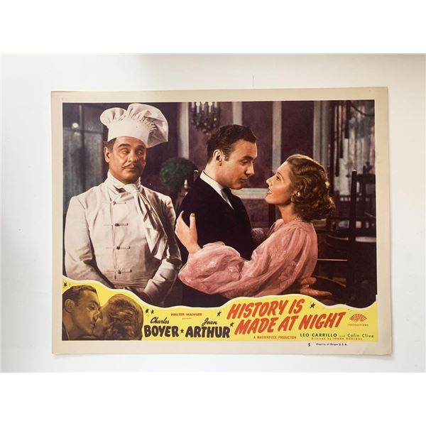History Is Made at Night  original 1937 vintage lobby card