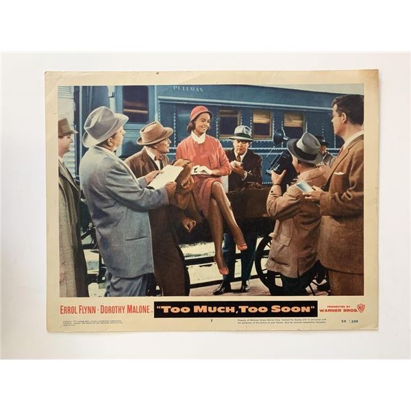 Too Much, Too Soon original 1958 vintage lobby card