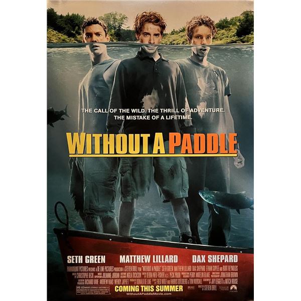 Without a Paddle double-sided 2004 original movie poster