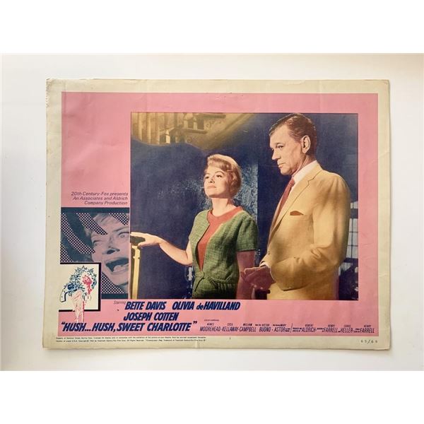 Hush...Hush, Sweet Charlotte original 1965 vintage lobby card
