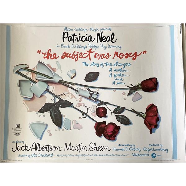 The Subject Was Roses 1968 vintage movie poster