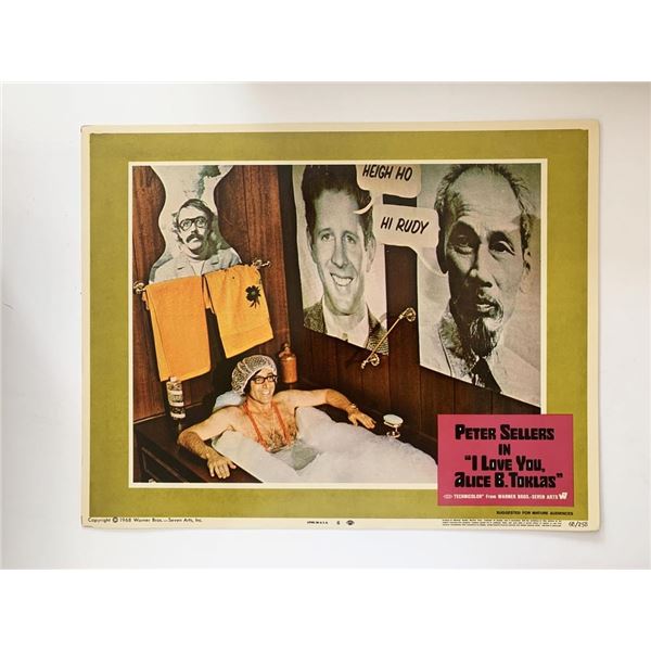 I Love You, Alice B. Toklas original 1968 vintage lobby card