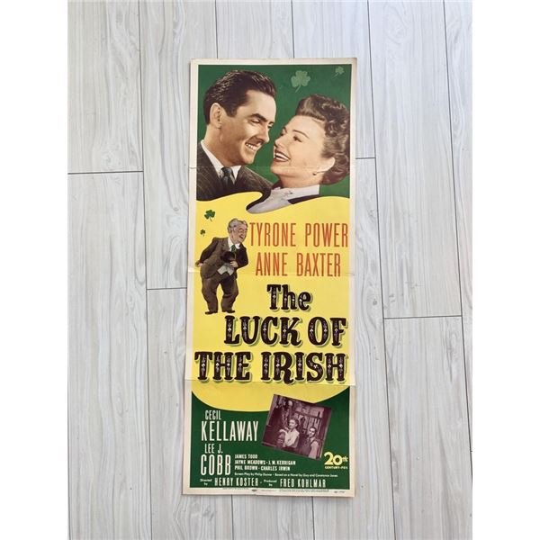 The Luck of the Irish original 1948 vintage insert movie poster