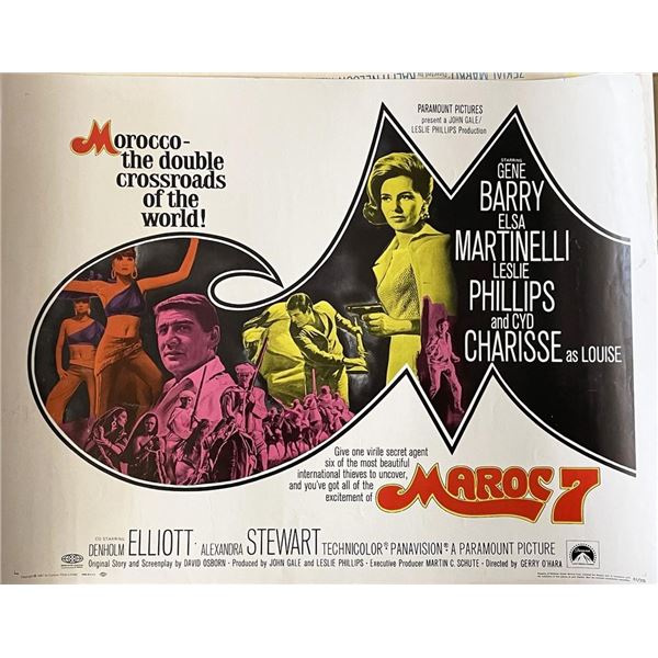 Maroc 7 1967 vintage movie poster