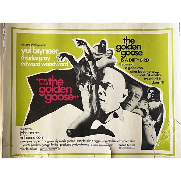 The File of the Golden Goose 1969 vintage movie poster
