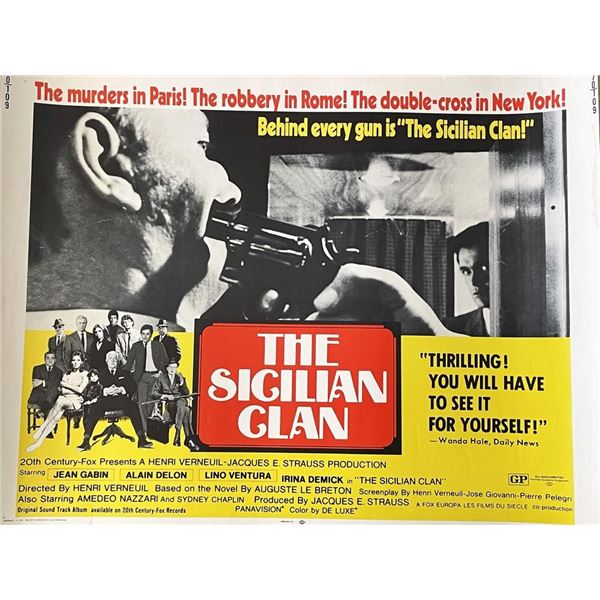 The Sicilian Clan 1969 vintage movie poster