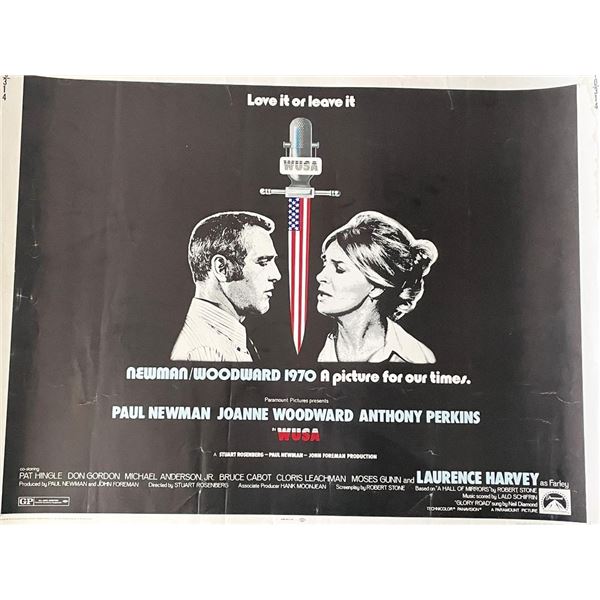 WUSA 1970 vintage movie poster