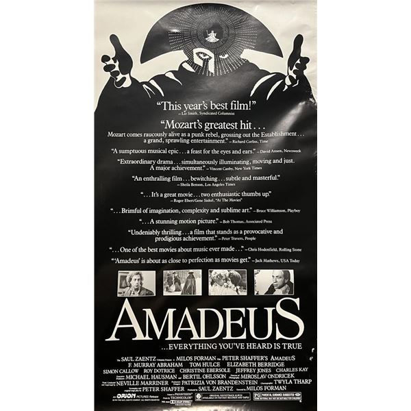 Amadeus 1984 original movie poster