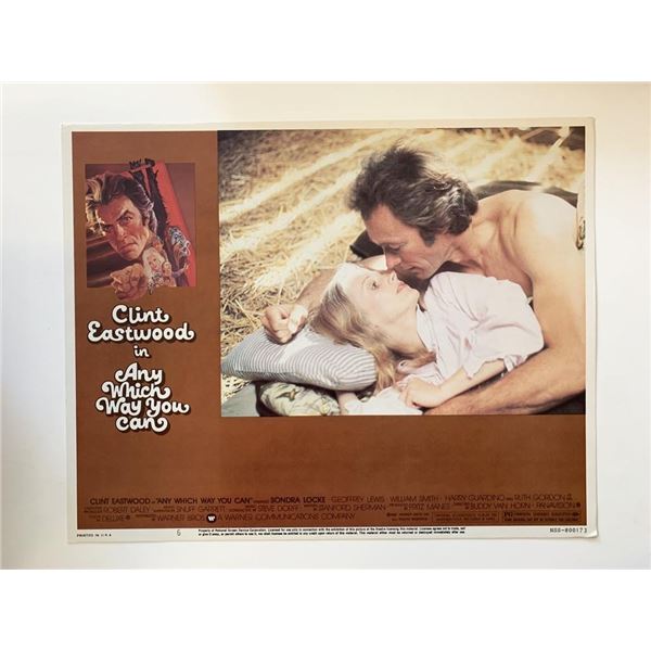 Any Which Way You Can original 1980 vintage lobby card