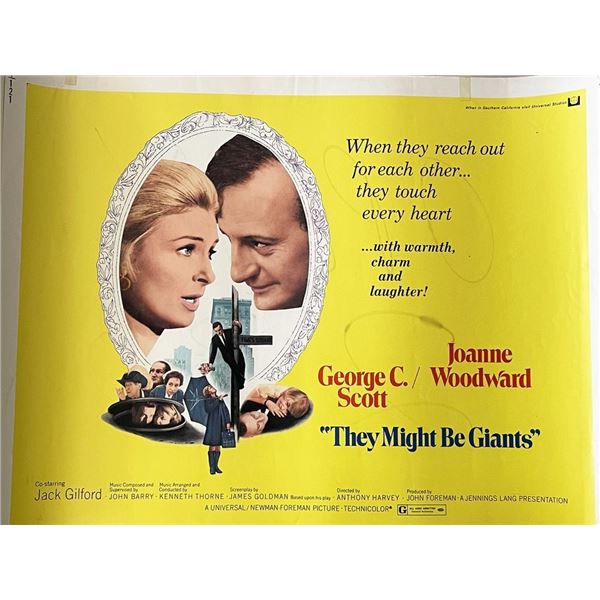 They Might Be Giants 1971 vintage movie poster