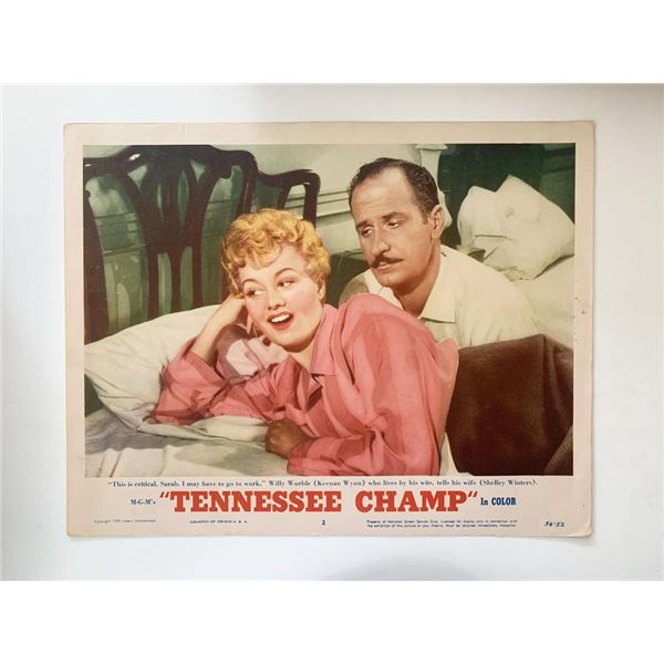 Tennessee Champ 1954 vintage lobby card