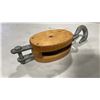 Image 2 : 3 VINTAGE MARITIME WOODEN BLOCK PULLEYS