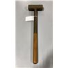 Image 3 : VINTAGE WOOD HANDLED BRASS HAMMER