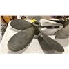 Image 3 : 2 ANTIQUE 5 BLADE SHIP PROPELLERS