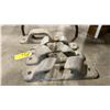 Image 2 : 4 ASSORTED ANTIQUE FORGED METAL MOORING CLEATS