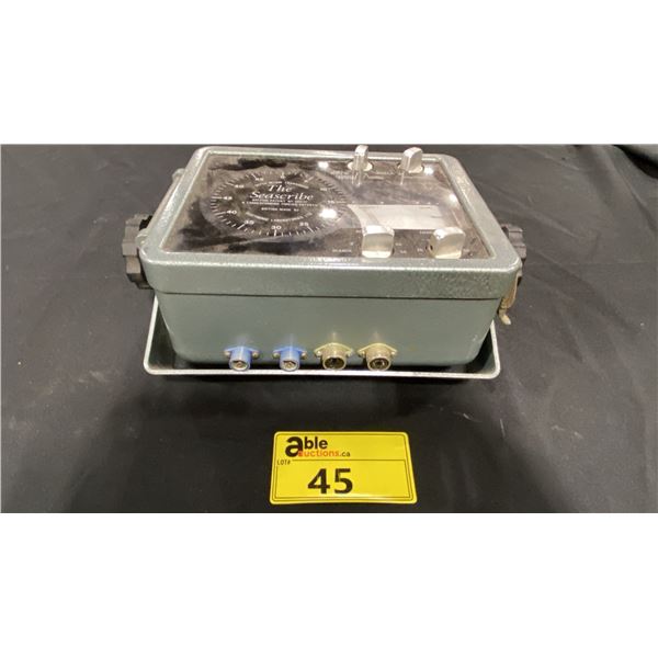 VINTAGE SEASCRIBE SEAFARER RANGE DEPTH BELOW TRANSDUCER