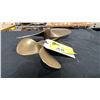 Image 2 : 2 BRASS VINTAGE SMALL BOAT PROPELLERS