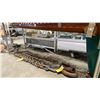 Image 11 : CONVERTED BOWSPRIT VINTAGE WOOD GRID TABLE, APPROX 10' 7"L X 2'D X 2' 10"H
