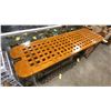 Image 3 : CONVERTED BOWSPRIT VINTAGE WOOD GRID TABLE, APPROX 10' 7"L X 2'D X 2' 10"H