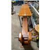 Image 9 : CONVERTED BOWSPRIT VINTAGE WOOD GRID TABLE, APPROX 10' 7"L X 2'D X 2' 10"H