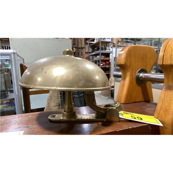 VINTAGE BRASS CABLE CAR GRIPMANS BELL
