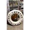 Image 2 : VINTAGE AER-O-BOUY THUMPER "LADYSMITH B.C." LIFE RING, WOODEN ANTIQUE RUDDER & CAPTAIN TEDDY BEAR
