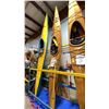 Image 2 : PIGMY 15.8' OSPREY WOODEN SEA KAYAK WITH KAYAK PADDLE & ASSORTED GEAR