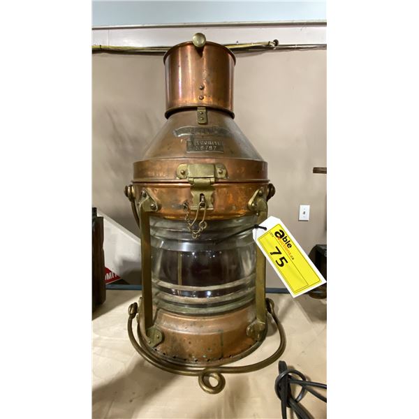 ANTIQUE NOT UNDER COMMAND METEORITE 58787 LANTERN, BRITISH, ORIGNATED IN THE ORIENT