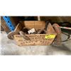 Image 2 : 2 ANTIQUE BOAT ANCHORS, BOX OF ASSORTED DEPTH CHARGE SLING CHAINS & SCREW PIN ANCHOR SHACKLES