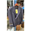 Image 11 : SMALL VINTAGE BROWN STORAGE TRUNK, 3 CAPTAIN HATS, HELMET & CAPTAINS JACKET