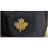 Image 14 : SMALL VINTAGE BROWN STORAGE TRUNK, 3 CAPTAIN HATS, HELMET & CAPTAINS JACKET