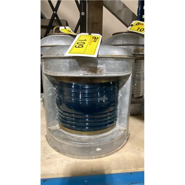 PERKO VINTAGE GALVANIZED METAL MARITIME STARBOARD LANTERN, NEVER USED