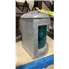 Image 3 : PERKO VINTAGE GALVANIZED METAL MARITIME STARBOARD LANTERN, NEVER USED