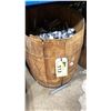 Image 2 : SMALL BARREL BUCKET OF ASSORTED GALVANIZED DECK SPIKES