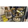 Image 2 : 5 ASSORTED BRASS MARINE LAMPS