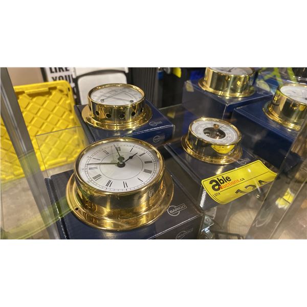 BARIGO MARINE THERMOMETER GAUGE, CLOCK & BAROMETER