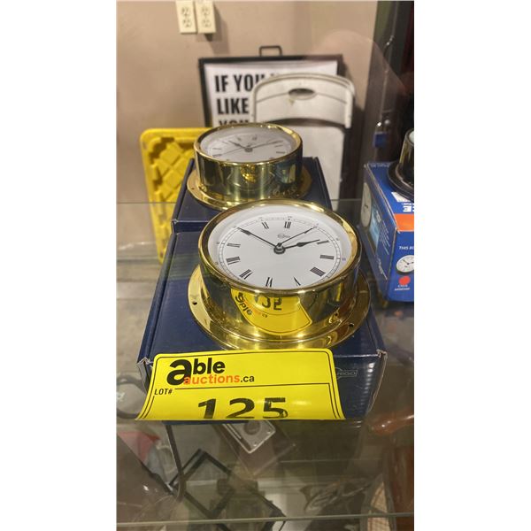 2 BARIGO MARINE CLOCKS