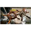 Image 2 : 2 SMALL VINTAGE DECORATIVE SHIP WHEELS & WOODEN MALLET, RARE MINT CONDITION STEERING WHEELS