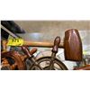 Image 5 : 2 SMALL VINTAGE DECORATIVE SHIP WHEELS & WOODEN MALLET, RARE MINT CONDITION STEERING WHEELS