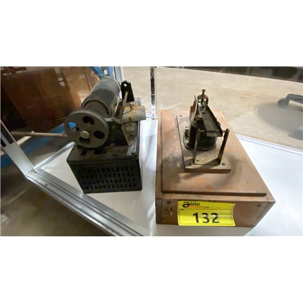 ANTIQUE TELEGRAPH SOUNDER & "THE DICTAPHONE"  CYLINDER RECORDER