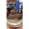 Image 2 : 2 RED VINTAGE GSW METAL GASOLINE CANISTERS