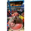 Image 2 : 2 RED VINTAGE UNDERWRITERS LABORATORIES INC. METAL GASOLINE CANISTERS