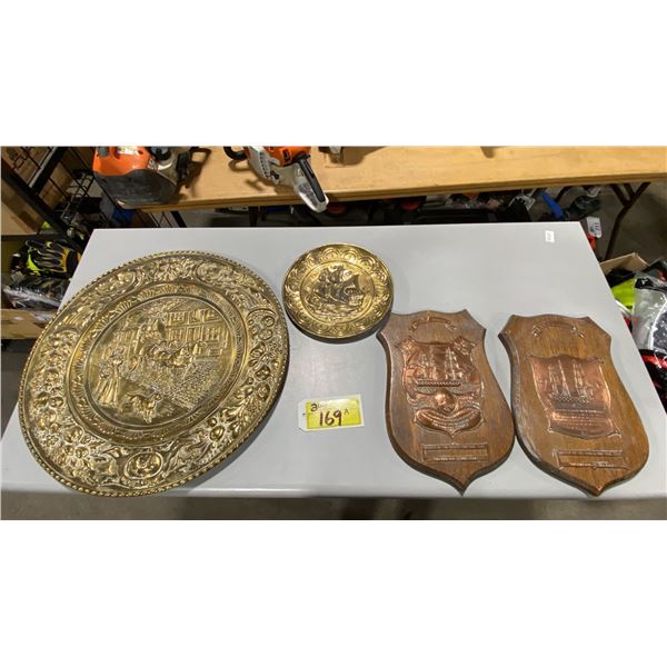 LORD STRATHCONA'S SHIELD FOR CANADIAN SCHOOLS COLLECTABLE PLAQUE, ENGLAND EXPECTS T.E.M.W.D.H. DUTY