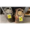 Image 4 : GUARDENE & PYRENE VINTAGE COPPER/BRASS SODA-ACID FIRE EXTINGUISHERS WITH HOSES