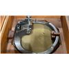 Image 3 : VINTAGE MARITIME AZIMUTH MIRROR IN WOODEN CASE