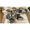 Image 1 : 4 ASSORTED VINTAGE BOAT PROPELLERS